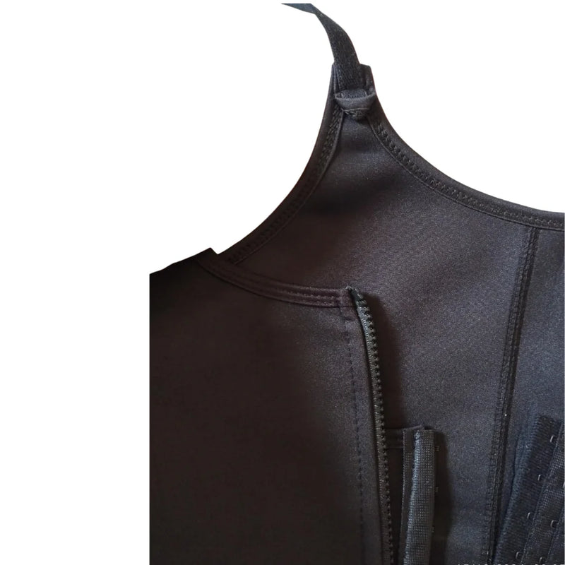 Cinta Modeladora Zíper Premium – Redutora de Cintura e Suporte Postural