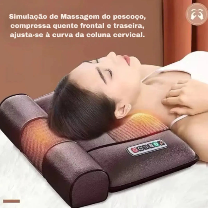 Electric Back Massager, Legs, Foot with Heater, Relaxing Armchair Mattress