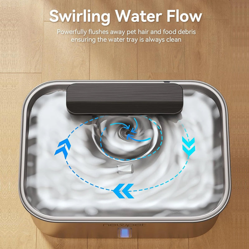 Fonte de Água Automática em Inox para Gatos e Cães – Hidratação Inteligente e Estilo para seu Pet