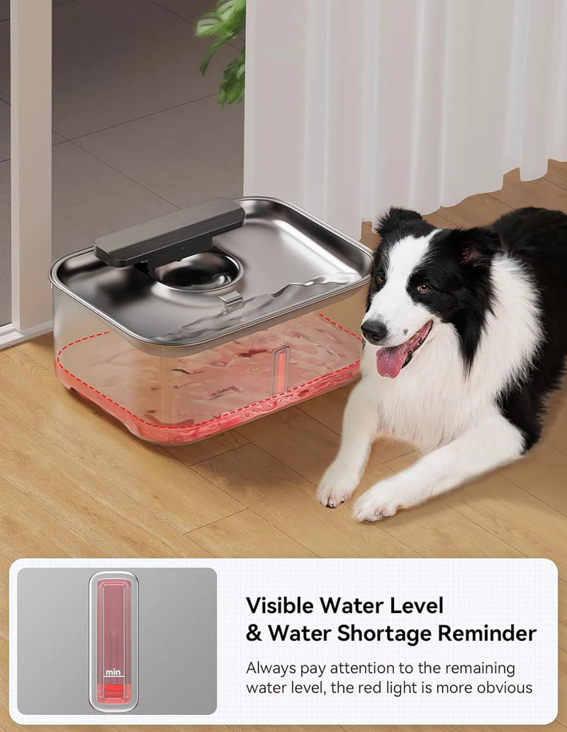 Fonte de Água Automática em Inox para Gatos e Cães – Hidratação Inteligente e Estilo para seu Pet