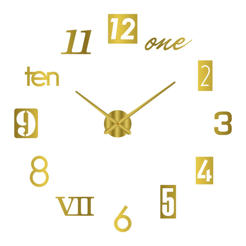 Relógio Decorativo de Parede Design Criativo