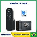Fechadura Digital Inteligente Tuya com Biometria, Wi-Fi e Desbloqueio por App