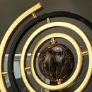 Escultura Decorativa Globo Abstrato em Metal