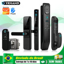 Fechadura Digital Inteligente Tuya com Biometria, Wi-Fi e Desbloqueio por App