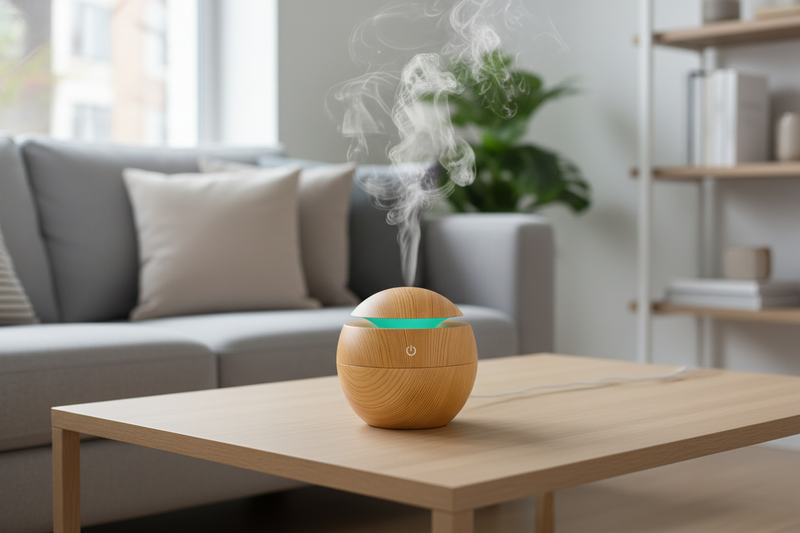 Difusor de Aromas e Umidificador Design em Madeira