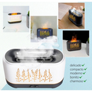 Aromatizante Difusor Umidificador Led Efeito Chama Usb Luxo Cor Difusor