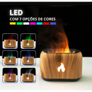 Aromatizante Difusor Umidificador Led Efeito Chama Usb Luxo Cor Difusor