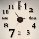 Relógio Decorativo 3D de Parede Design Criativo