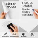 Adesivo Quadro Branco Lousa Parede 2m x 45cm Fácil Aplicação + Caneta Giz Líquido