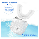 Forma U Escova De Dentes Elétrica Sonic Clareador Whiteness